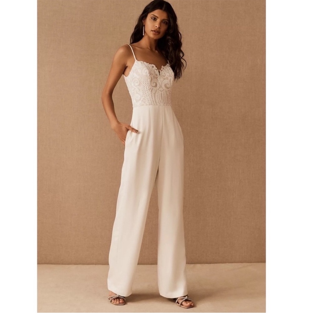 Hayley Paige Harvey Sequin Jumpsuit NWT